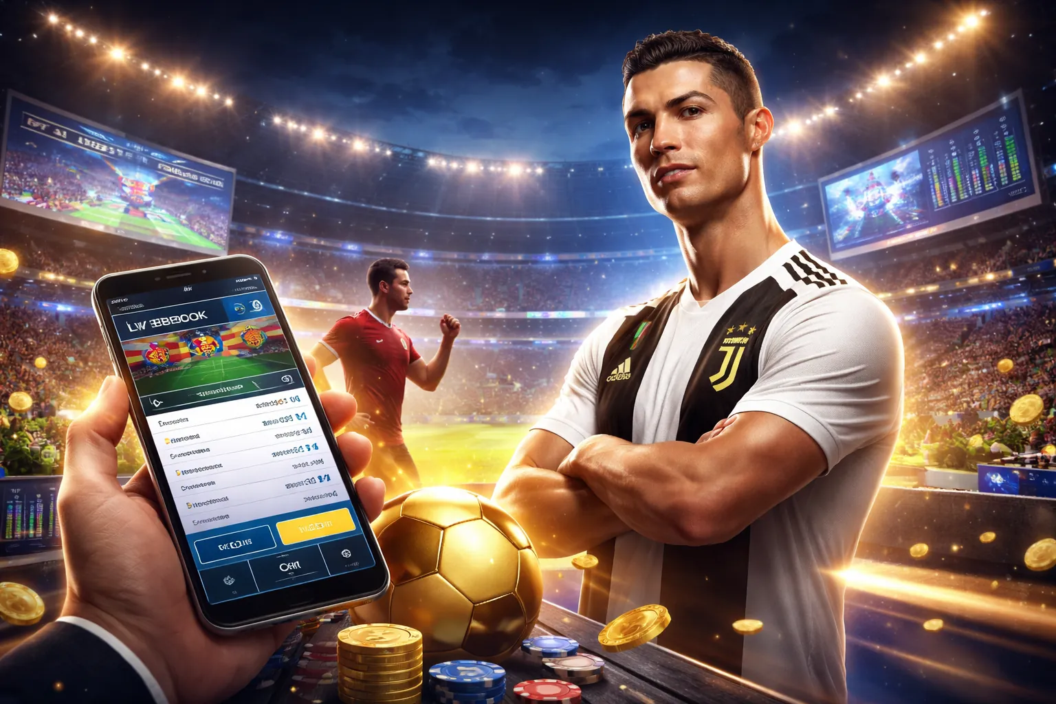 Hình ảnh quảng cáo 123vn với các trò chơi cá cược và khuyến mãi 2026